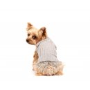 DoggyDolly Hunde Strickpullover mit V-Ausschnitt Grau