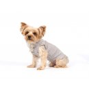 DoggyDolly Hunde Strickpullover mit V-Ausschnitt Grau