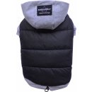 DoggyDolly Hunde PulliParka Mops&amp;Co Schwarz-Grau