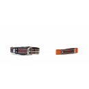 WowWow Hundehalsband mit integrierter Leine Braun 37 - 46 cm Halsumfang