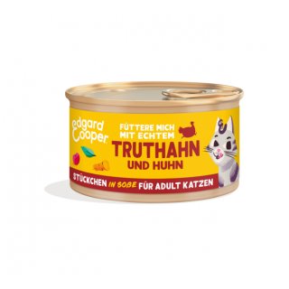 Edgard & Cooper Katzen Nassfutter Adult Freilauftruthahn...
