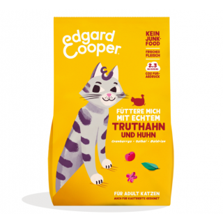 Edgard & Cooper Katzen Trockenfutter Adult frischer Freilandtruthahn und frisches Freilandhuhn 2kg
