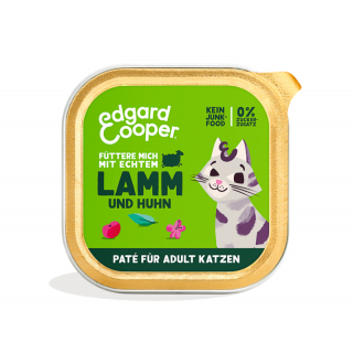Edgard & Cooper Katzen Nassfutter Paté Adult Lamm und Freilaufhuhn 85g