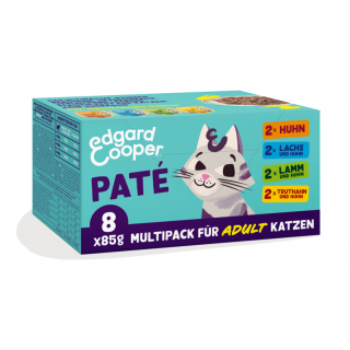 Edgard & Cooper Katzen Nassfutter Multipack Paté Adult  8x85g