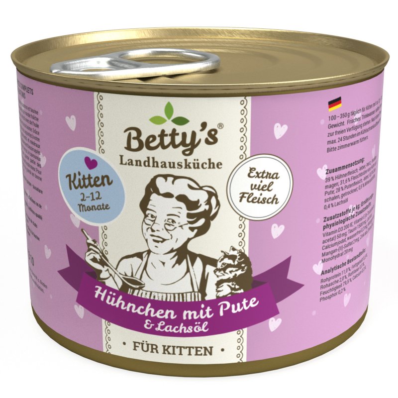Bettys Landhausküche Kitten Hühnchen mit Pute 200g