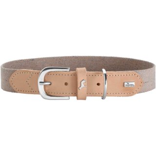 Hunter Hunde Halsband Trino Grau/Natur