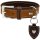 Hunter Hunde Halsband Tara Cognac/Dunkelbaun