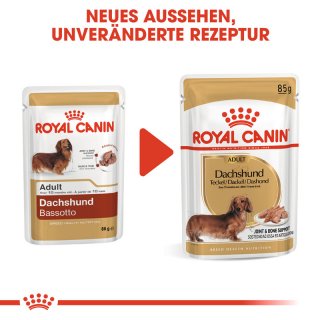 ROYAL CANIN Dachshund Adult Hundefutter nass fr Dackel 12x85 g - fel