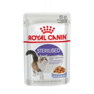 ROYAL CANIN STERILISED Nassfutter in Gelee für kastrierte Katzen 12x85 g