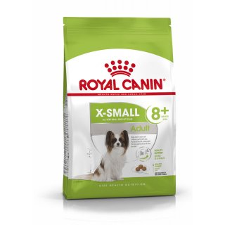 ROYAL CANIN X-SMALL Adult 8+ Trockenfutter für ältere sehr kleine Hunde 3 Kg