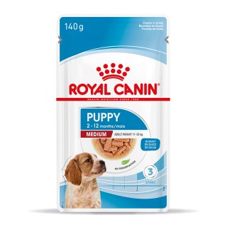 ROYAL CANIN MEDIUM Puppy Welpenfutter nass für mittelgroße Hunde bis zum 12. Monat 10x140 g