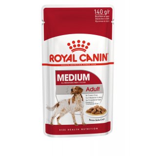 ROYAL CANIN MEDIUM ADULT Nassfutter für erwachsene mittelgroße Hunde 10x140 g