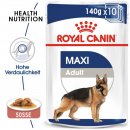 ROYAL CANIN MAXI Adult Nassfutter f&uuml;r gro&szlig;e Hunde 10x140 g