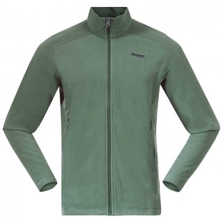 Bergans Herrenjacke Finnsnes Fleece Dunkel Jade Grün