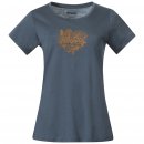 Bergans Damen T-Shirt Graphic Wool Tee Orion Blau