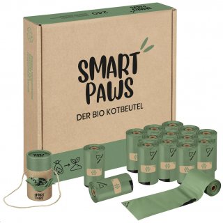 Smartpaws Hundekotbeutel Poop Kit 16 Rollen