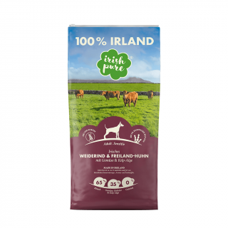 Irish Pure Hundetrockenfutter Irisches Weiderind & Freiland-Huhn Adult