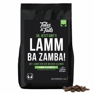 Tales & Tails Hundetrockenfutter LammBa Zamba 4Kg