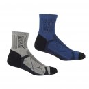 Regatta Herren Socken Aktive Outdoor 2er-Pack Schwarz/Blau