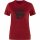 Fjällräven Damen T-Shirt Abisko Wool Fox Pomegranate Rot - Navy