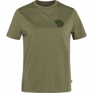 Fjällräven Damen T-Shirt Fox Boxy Logo Tee Grün