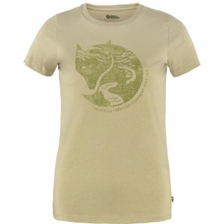 Fjällräven Damen T-Shirt Arctic Fox Print Sand Stein