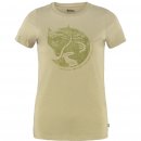Fj&auml;llr&auml;ven Damen T-Shirt Arctic Fox Print Sand Stein