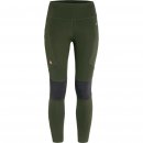 Fj&auml;llr&auml;ven Damenhose Abisko Trekking Tights Pro Deep Forest /Grau