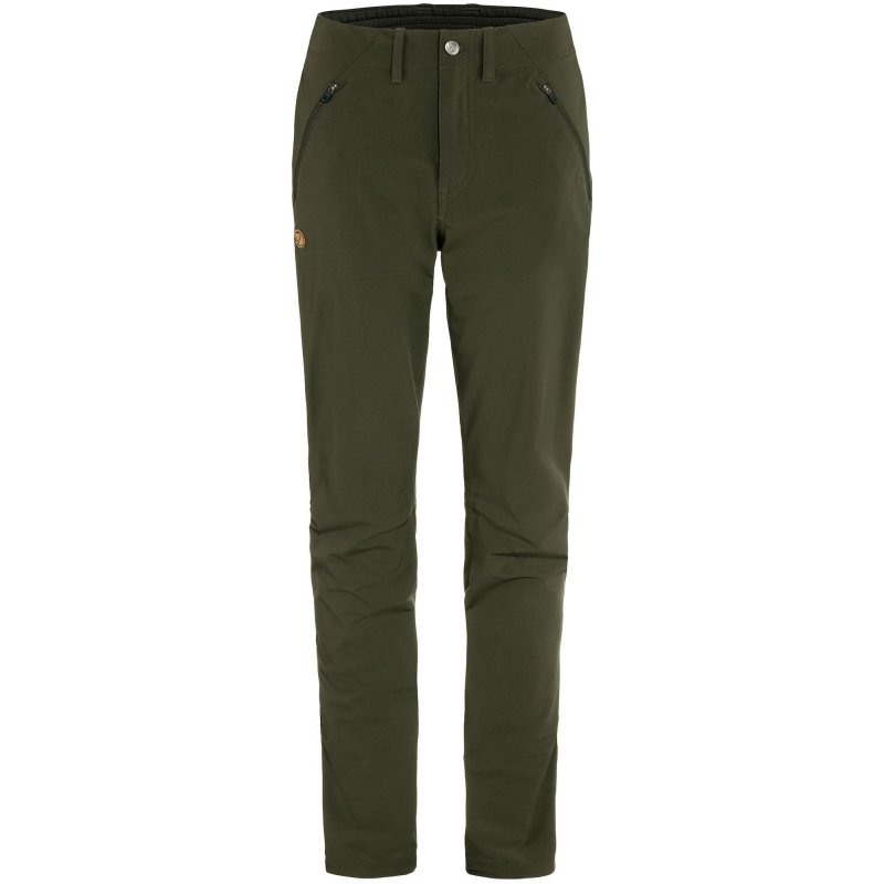 Fjällräven Damenhose Abisko Trail Stretch Trousers Deep Forest 44