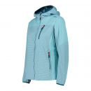 CMP Damen Softshelljacke mit Jacquard-Gewebe Hellblau