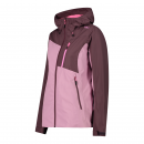 CMP Damen Jacke mit fester Kapuze aus Polypongee Pink