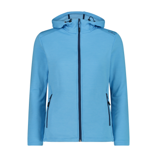 CMP Damen Fleecejacke aus Stretch-Performance mit Kapuze Hellblau 40