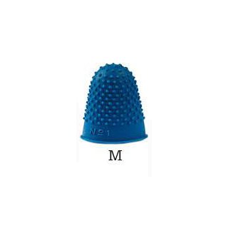ShowTech Gummi-Trimmfingerlinge 10 Stück Blau Größe M
