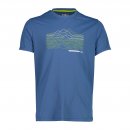 CMP Herren Piqué-Shirt mit Adventure-Print Blau