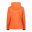 CMP Damen Softshelljacke mit abnehmbarer Kapuze Orange