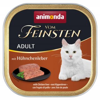 Animonda Katzen Nassfutter Vom Feinsten Adult mit Hühnchenleber 100 g