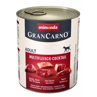 Animonda Hunde Nassfutter GranCarno Adult Multifleisch-Cocktail 800 g