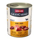 Animonda Hunde Nassfutter GranCarno Adult Rind + Pute 800 g