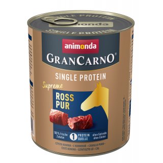 Animonda Hunde Nassfutter GranCarno Single Protein Supreme Adult Ross pur 800 g