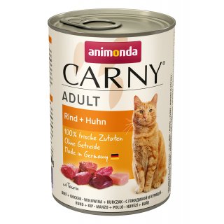 Animonda Katzen Nassfutter Carny Adult Rind + Huhn 400 g