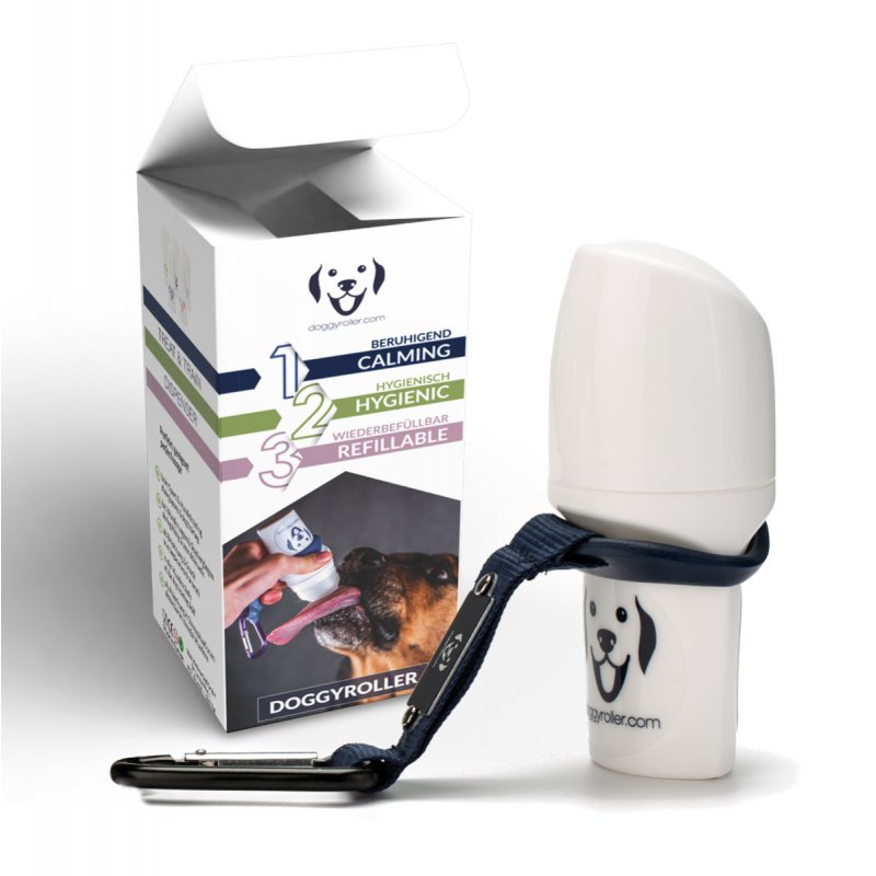 Thumbnail - Doggyroller mit Karabinerhalterung und Lanyard Navy
