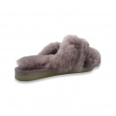 Thies Cross Damenhausschuhe Sandal Sheepskin doubleface Pink 42