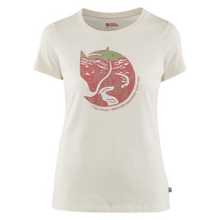 Fjällräven Damen T-Shirt Arctic Fox Print Off Weiß