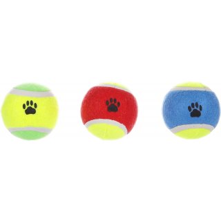 Flamingo Hundespielzeug Tennisball Smash Bunt 6cm