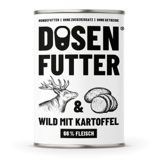 Schnauze&Co Hunde Nassfutter Wild mit Kartoffel