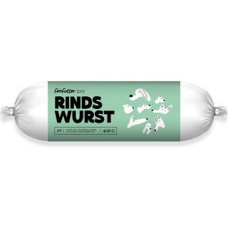 Feinfutter Hundewurst - Rind mit Zucchini, Haferflocken 800g