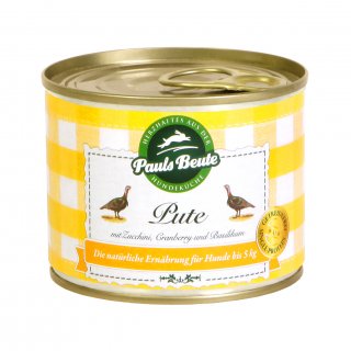 Pauls Beute Hunde Nassfutter Pute 800g