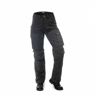 Arrak Damen Flexible Zip Off Hosen Anthrazit