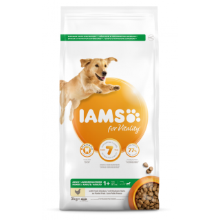 IAMS for Vitality Hundetrockenfutter Große Rassen Huhn 3kg