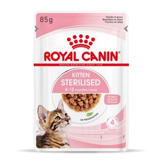 ROYAL CANIN KITTEN STERILISED Nassfutter für kastrierte Kätzchen ab 6 Monaten 12x85 g